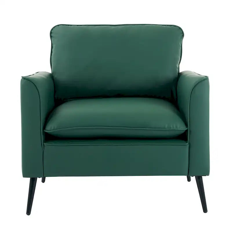 Fauteuil d'appoint moderne avec coussins lombaires