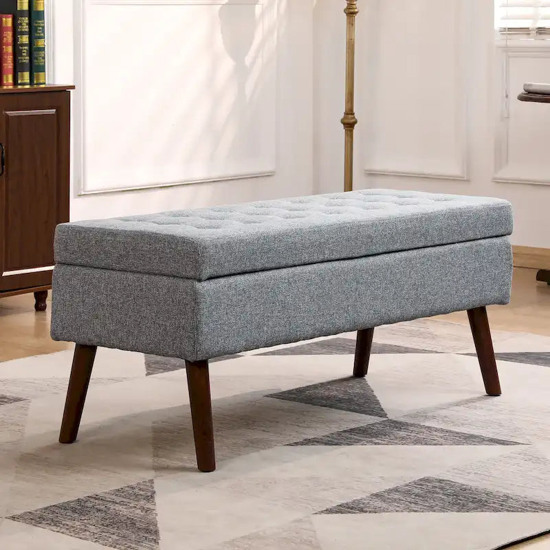 Banc de rangement pour bout de lit de chambre à coucher