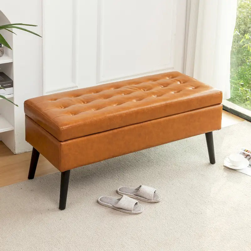 Banc de rangement pour bout de lit de chambre à coucher