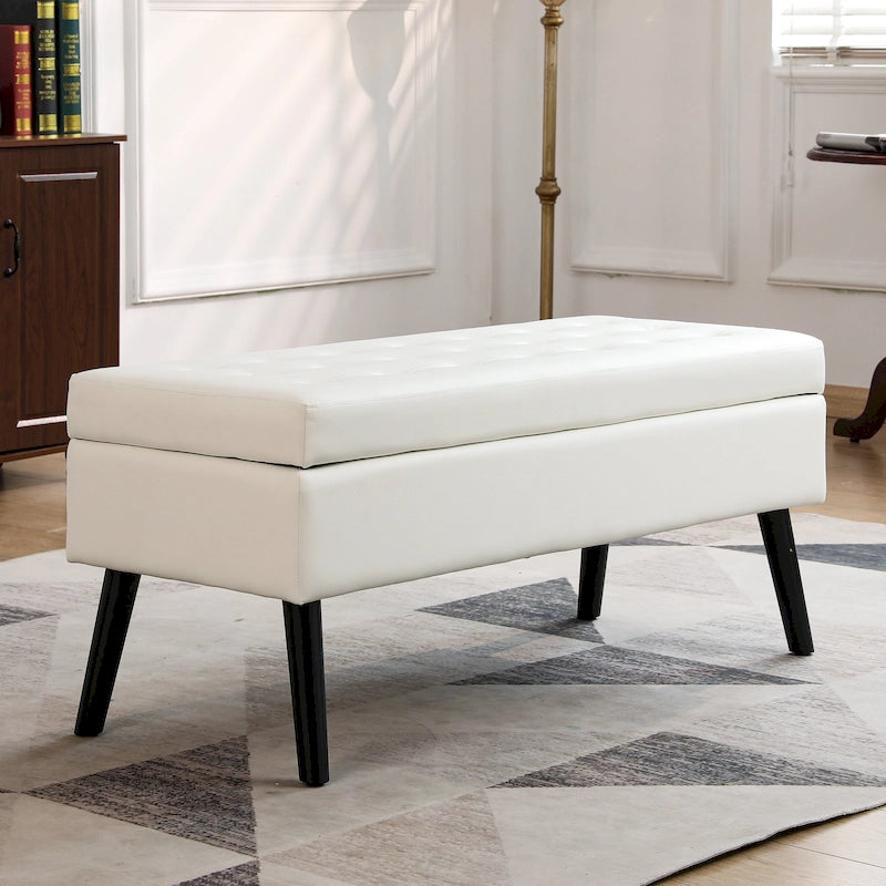 Banc de rangement pour bout de lit de chambre à coucher