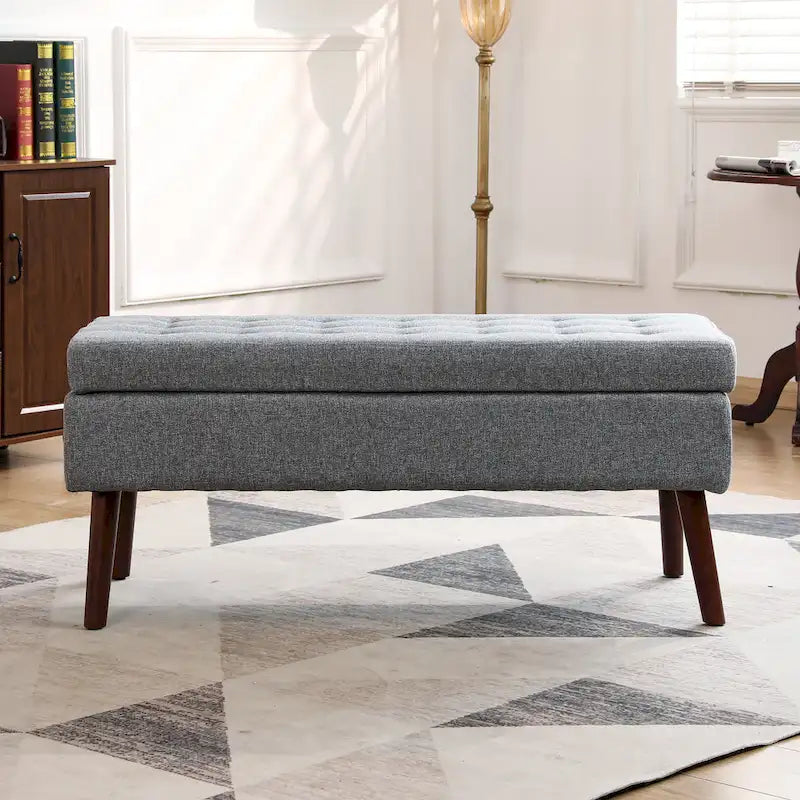 Banc de rangement pour bout de lit de chambre à coucher