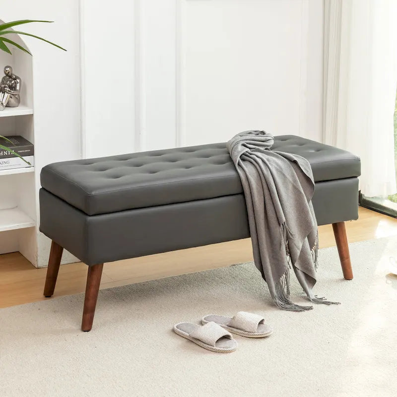 Banc de rangement pour bout de lit de chambre à coucher