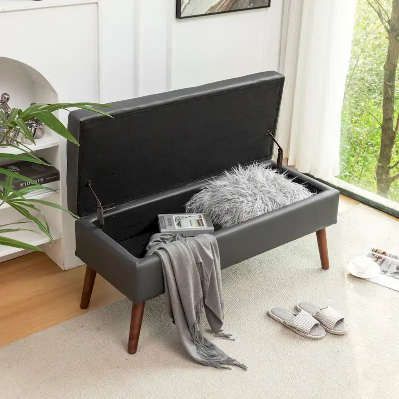Banc de rangement pour bout de lit de chambre à coucher