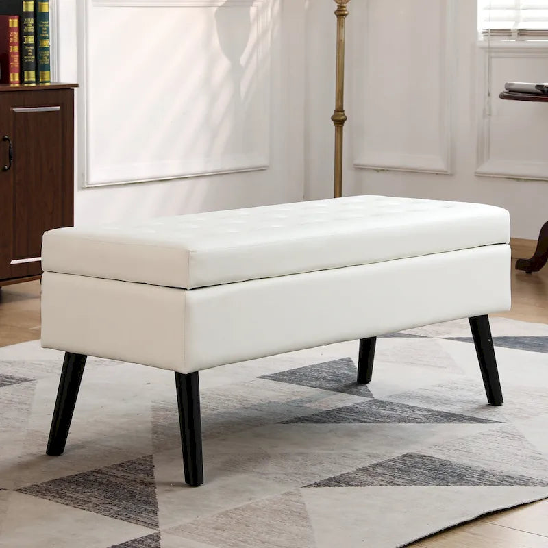 Banc de rangement pour bout de lit de chambre à coucher