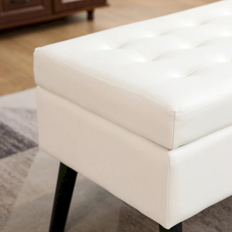 Banc de rangement pour bout de lit de chambre à coucher