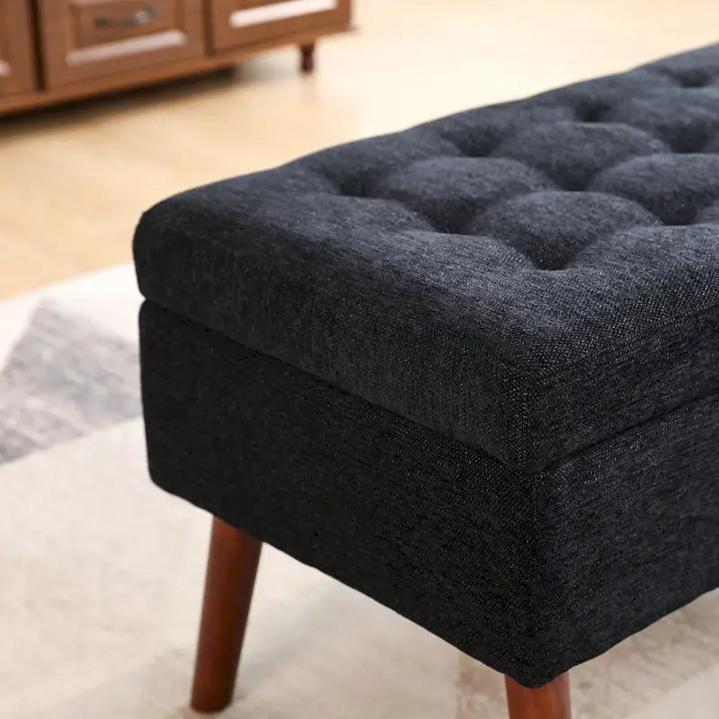 Banc de rangement pour bout de lit de chambre à coucher