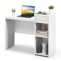 Bureau d'ordinateur avec tiroir et étagère réglable