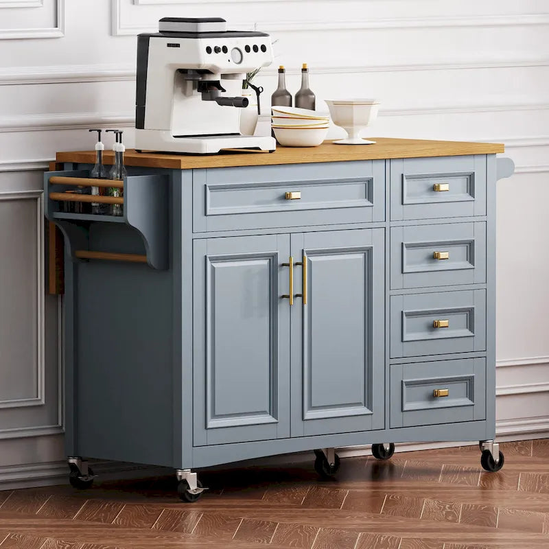 Îlot de cuisine 52" avec rallonge escamotable (tabouret non inclus)