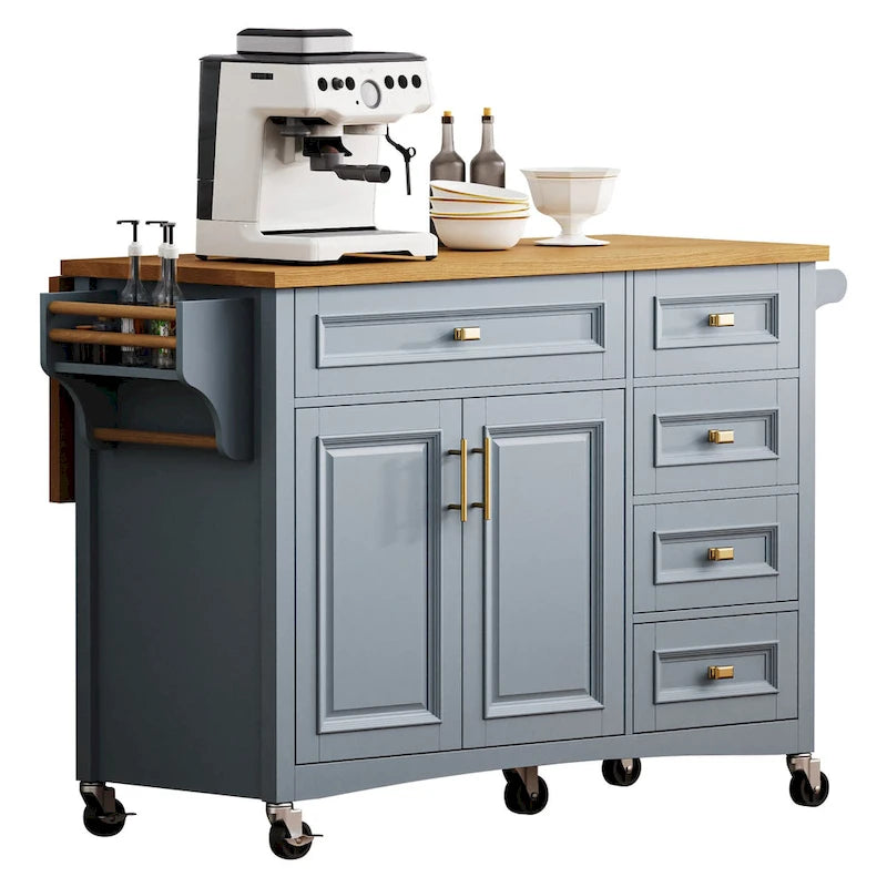 Îlot de cuisine 52" avec rallonge escamotable (tabouret non inclus)