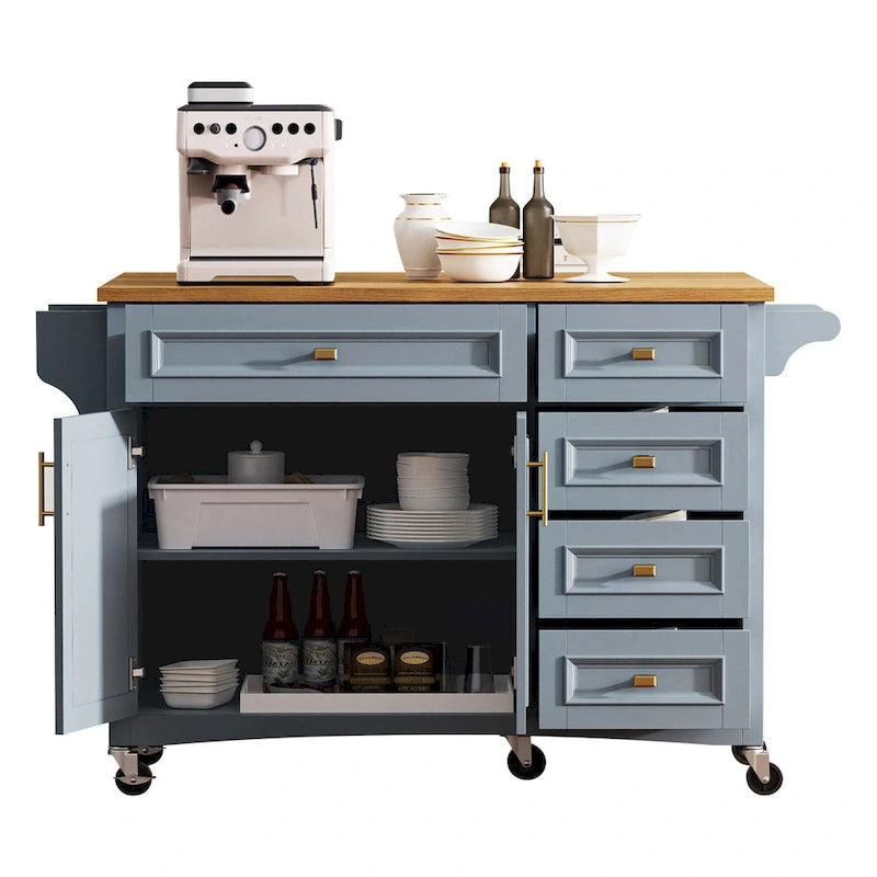 Îlot de cuisine 52" avec rallonge escamotable (tabouret non inclus)