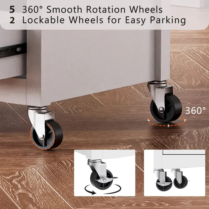 Îlot de cuisine 52" avec rallonge escamotable (tabouret non inclus)