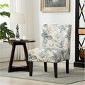 Fauteuil d'appoint rembourré Blue Leaves 74 cm