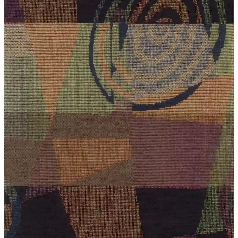Fauteuil à bascule en rotin avec coussin en chenille