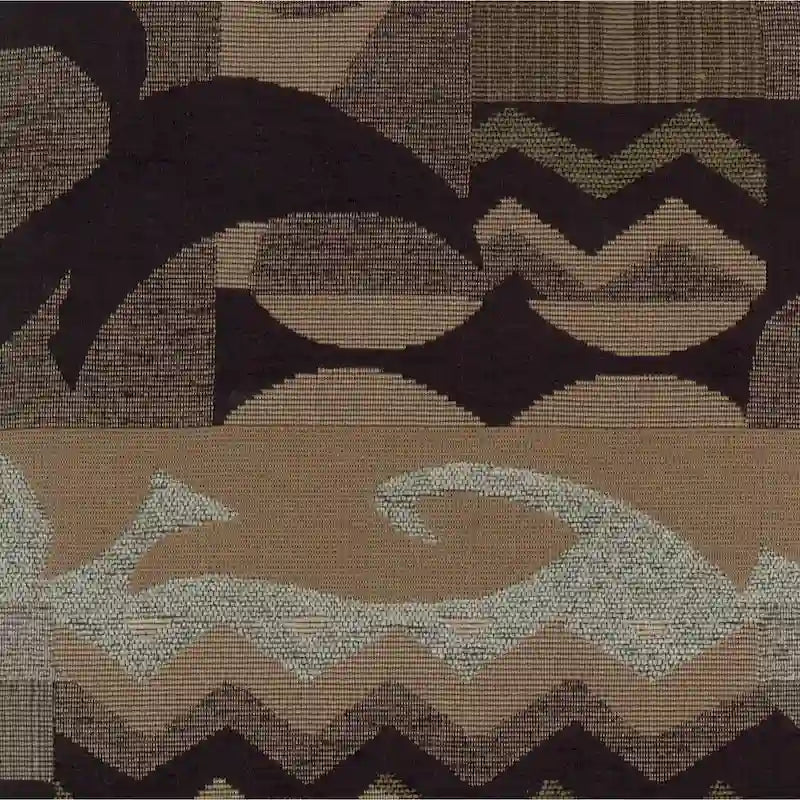 Fauteuil à bascule en rotin avec coussin en chenille