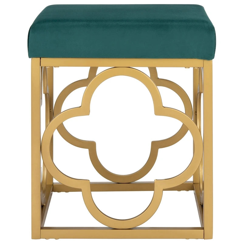 Pouf carré en velours, style marocain