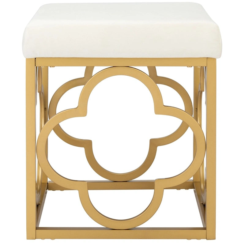 Pouf carré en velours, style marocain