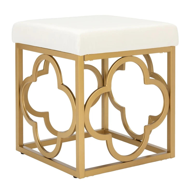 Pouf carré en velours, style marocain