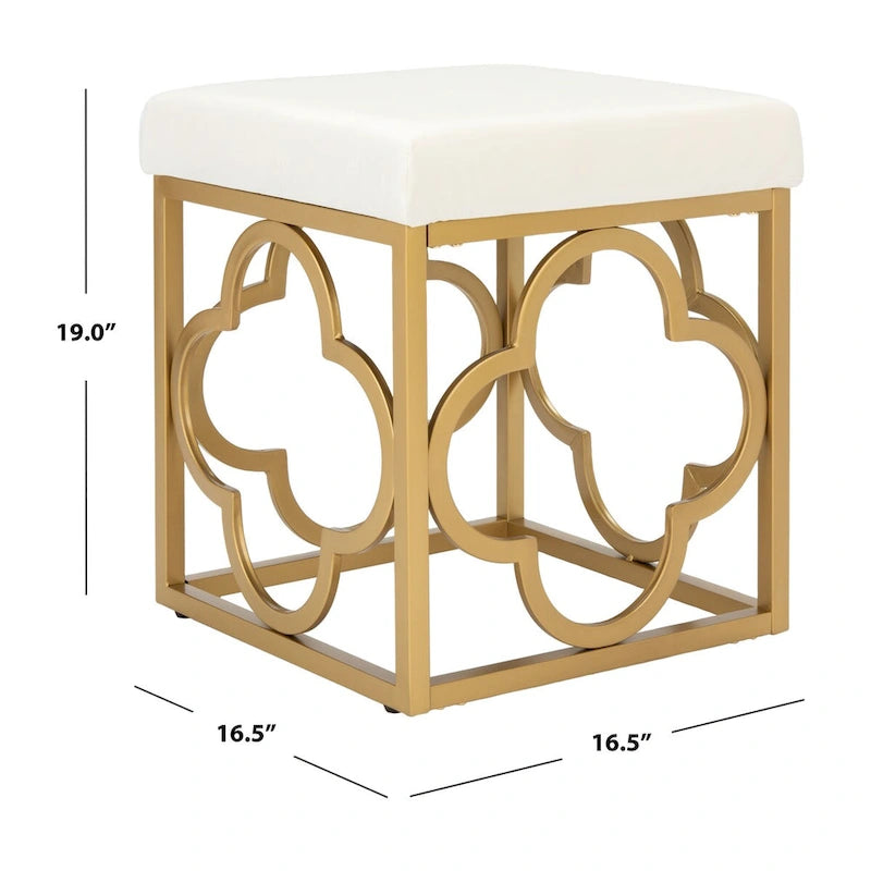 Pouf carré en velours, style marocain