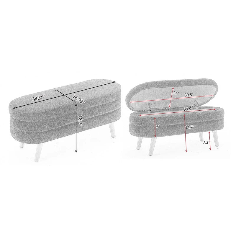 Banc de rangement pour salon et chambre à coucher