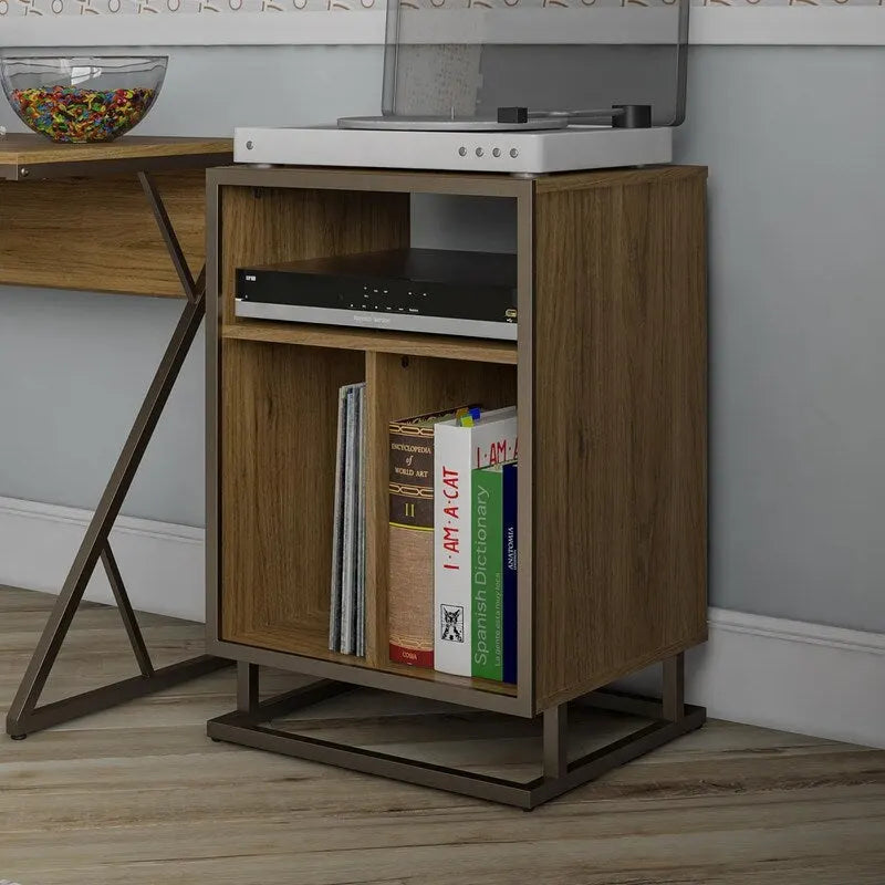Meuble pour platine vinyle - 16,14P x 19L x 27,56H