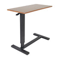 Table d'appoint de canapé réglable en forme de C avec roulettes