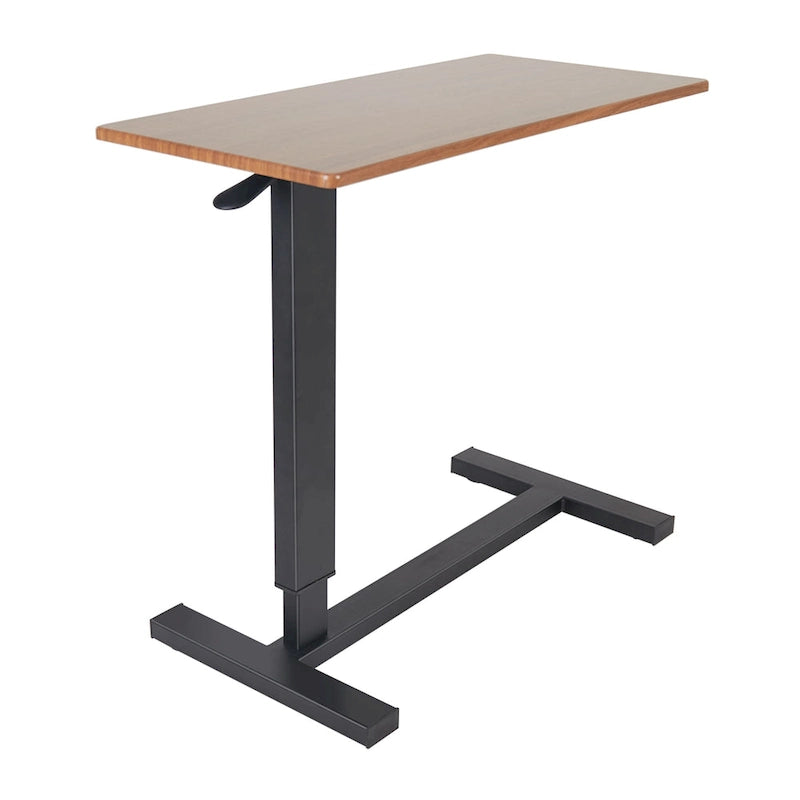 Table d'appoint de canapé réglable en forme de C avec roulettes