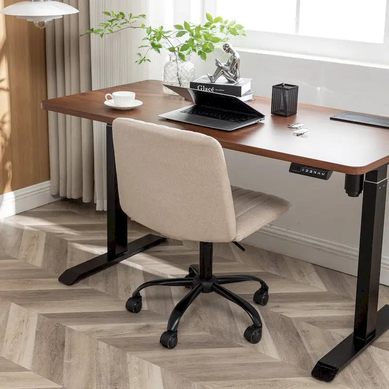 Fauteuil de bureau pivotant en tissu