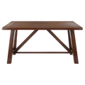 Table à manger rectangulaire marron - 57 L x 36 P x 30 H