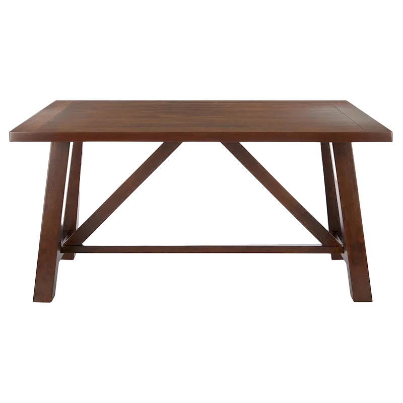 Table à manger rectangulaire marron - 57 L x 36 P x 30 H