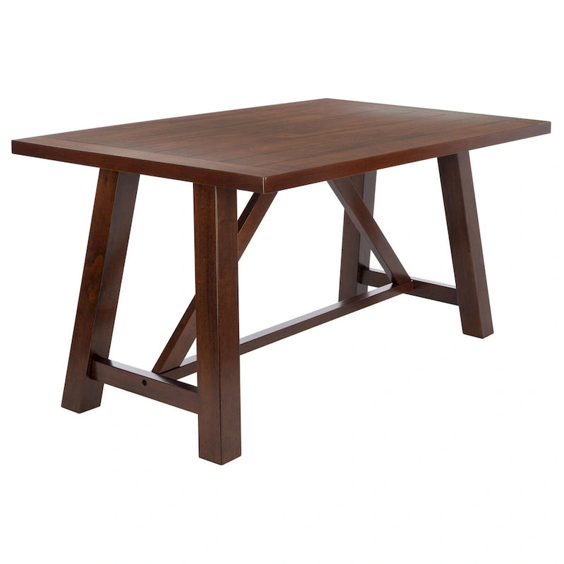 Table à manger rectangulaire marron - 57 L x 36 P x 30 H