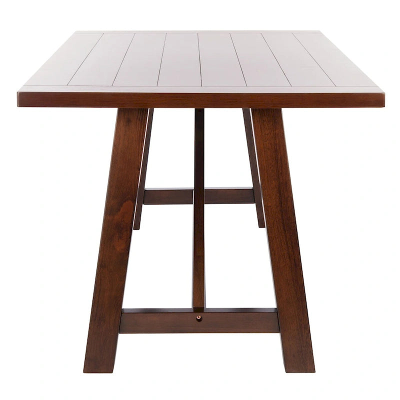 Table à manger rectangulaire marron - 57 L x 36 P x 30 H