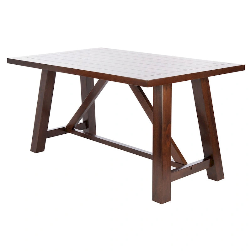 Table à manger rectangulaire marron - 57 L x 36 P x 30 H