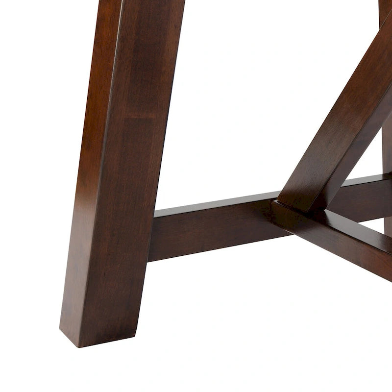 Table à manger rectangulaire marron - 57 L x 36 P x 30 H